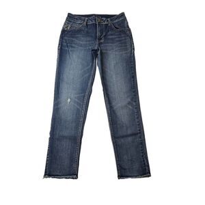 Maurices Skinny Jeans Sz 0 Raw Hem Distressed